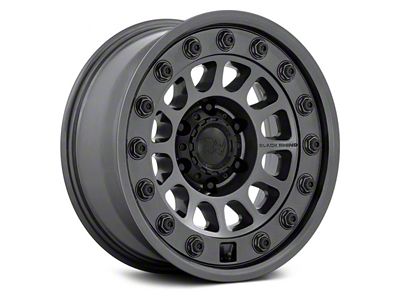 Black Rhino Outback Matte Gunmetal 6-Lug Wheel; 17x8.5; -10mm Offset (99-06 Silverado 1500)