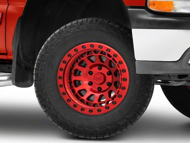 Black Rhino Primm Candy Red with Black Bolts 6-Lug Wheel; 17x9; 0mm Offset (99-06 Silverado 1500)