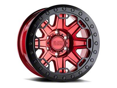 Black Rhino Rift Beadlock Candy Red 6-Lug Wheel; 17x8.5; 0mm Offset (99-06 Silverado 1500)