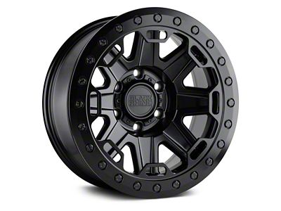 Black Rhino Rift Beadlock Matte Black 6-Lug Wheel; 17x8.5; -30mm Offset (99-06 Silverado 1500)