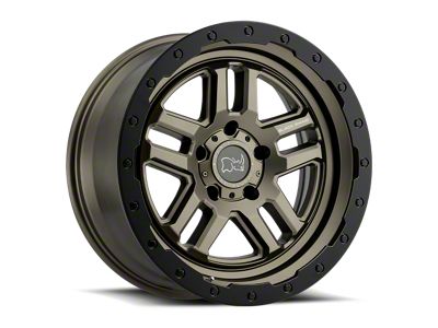 Black Rhino Barstow Matte Bronze with Matte Black Lip 5-Lug Wheel; 17x9.5; 0mm Offset (09-18 RAM 1500)