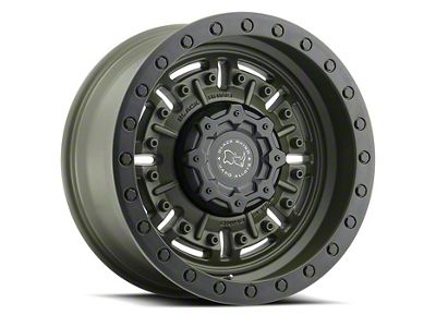 Black Rhino Abrams Olive Drab Green 6-Lug Wheel; 17x8.5; 0mm Offset (23-24 Canyon)