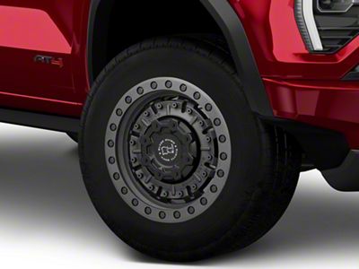 Black Rhino Abrams Textured Matte Gunmetal 6-Lug Wheel; 18x9.5; -18mm Offset (23-26 Canyon)