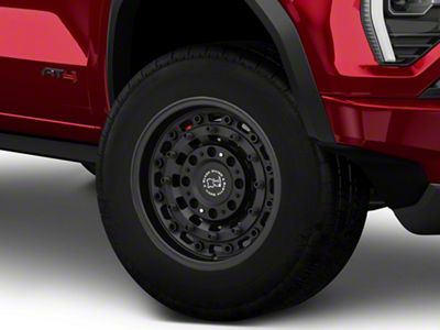 Black Rhino Arsenal Textured Matte Black 6-Lug Wheel; 17x9.5; -18mm Offset (23-26 Canyon)