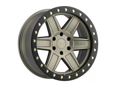 Black Rhino Attica Matte Bronze with Brass Bolts 6-Lug Wheel; 17x9; -18mm Offset (23-25 Canyon)