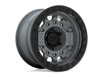 Black Rhino Avenger Beadlock Battleship Gray 6-Lug Wheel; 17x8.5; 0mm Offset (23-26 Canyon)