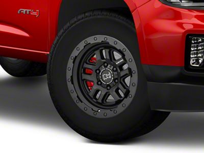 Black Rhino Barstow Textured Matte Black 6-Lug Wheel; 17x9.5; 12mm Offset (15-22 Canyon)