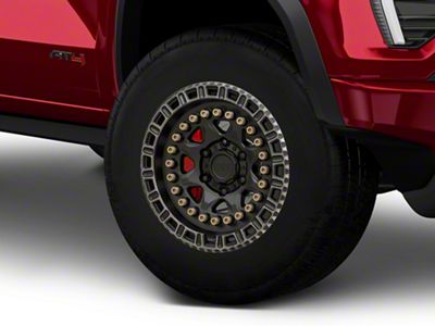Black Rhino Carbine Matte Black with Machined Tinted Ring 6-Lug Wheel; 17x8.5; -18mm Offset (23-25 Canyon)