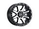 Black Rhino Coyote Gloss Black Machined and Stainless Bolts 6-Lug Wheel; 18x9; 12mm Offset (15-22 Colorado)