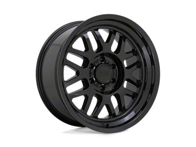 Black Rhino Delta Gloss Black 6-Lug Wheel; 17x9.5; 12mm Offset (15-22 Canyon)