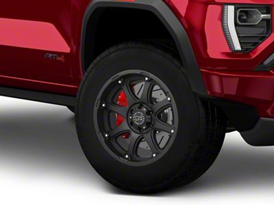 Black Rhino Glamis Matte Black 6-Lug Wheel; 17x9; -12mm Offset (23-26 Canyon)