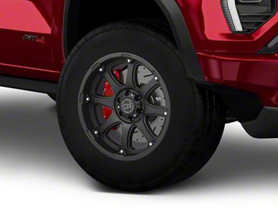 Black Rhino Glamis Matte Black 6-Lug Wheel; 17x9; 12mm Offset (23-25 Canyon)