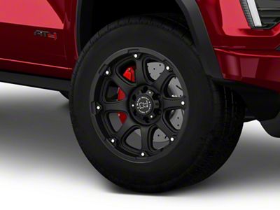 Black Rhino Glamis Matte Black 6-Lug Wheel; 18x9; 12mm Offset (23-25 Canyon)