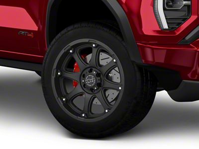 Black Rhino Glamis Matte Black 6-Lug Wheel; 20x9; 12mm Offset (23-26 Canyon)