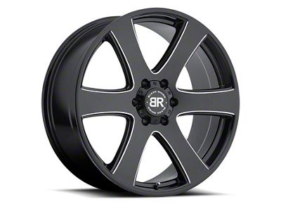 Black Rhino Haka Gloss Black Milled 6-Lug Wheel; 20x8.5; 45mm Offset (23-25 Canyon)