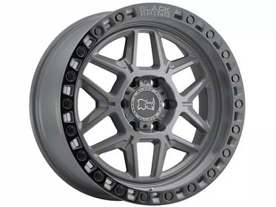 Black Rhino Kelso Battleship Gray with Black Ring 6-Lug Wheel; 20x9; -12mm Offset (23-25 Canyon)