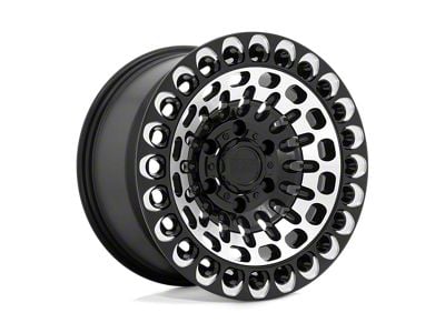 Black Rhino Labyrinth Gloss Black with Machined Face and Milling 6-Lug Wheel; 17x9.5; 12mm Offset (15-22 Canyon)