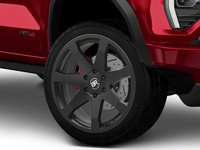 Black Rhino Mozambique Matte Black 6-Lug Wheel; 22x9.5; 25mm Offset (23-25 Canyon)