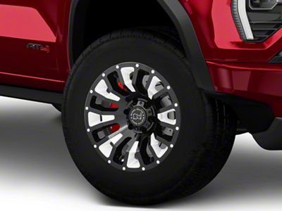 Black Rhino Pinatubo Gloss Black Milled 6-Lug Wheel; 17x9.5; -18mm Offset (23-25 Canyon)