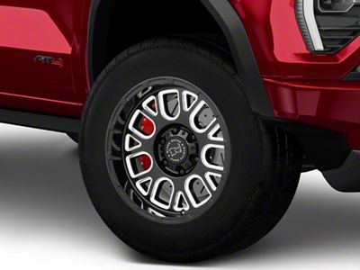 Black Rhino Pismo Gloss Black Milled 6-Lug Wheel; 18x9.5; -18mm Offset (23-25 Canyon)