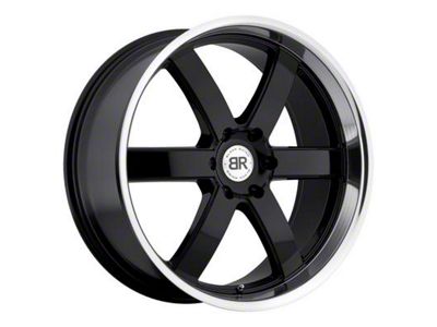Black Rhino Pondora Gloss Black Machined 6-Lug Wheel; 20x8.5; 30mm Offset (23-25 Canyon)