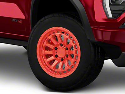 Black Rhino Raid Gloss Red 6-Lug Wheel; 18x9.5; -18mm Offset (23-26 Canyon)
