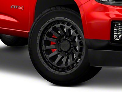 Black Rhino Raid Matte Black 6-Lug Wheel; 20x9.5; 12mm Offset (15-22 Canyon)