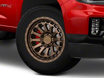 Black Rhino Raid Matte Bronze 6-Lug Wheel; 18x9.5; 12mm Offset (15-22 Canyon)