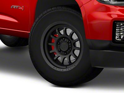 Black Rhino Rapid Matte Black 6-Lug Wheel; 17x9; 12mm Offset (15-22 Canyon)