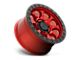 Black Rhino Riot Candy Red with Black Ring and Bolts 6-Lug Wheel; 17x9; 12mm Offset (15-22 Canyon)