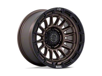 Black Rhino Rival Burnt Bronze with Matte Black Lip 6-Lug Wheel; 17x9; 1mm Offset (23-26 Canyon)