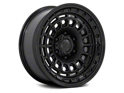 Black Rhino Sahara Matte Black with Gloss Black Lip 6-Lug Wheel; 17x9; -12mm Offset (23-25 Canyon)