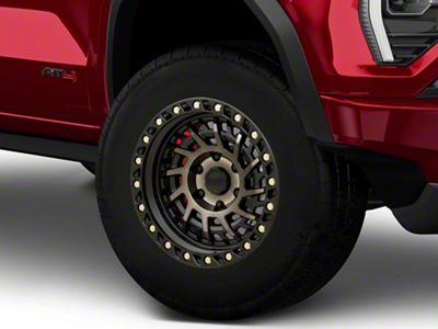 Black Rhino Shredder Matte Black with Machined Dark Tint 6-Lug Wheel; 17x9; -12mm Offset (23-25 Canyon)