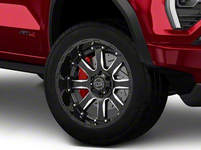 Black Rhino Sierra Gloss Black Milled 6-Lug Wheel; 20x10; -12mm Offset (23-25 Canyon)