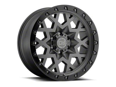 Black Rhino Sprocket Matte Gunmetal with Gloss Black Face 6-Lug Wheel; 20x9.5; -18mm Offset (23-25 Canyon)