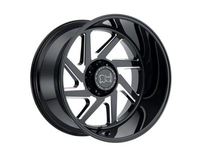 Black Rhino Swerve Gloss Black Double Milled 6-Lug Wheel; 20x12; -44mm Offset (23-25 Canyon)