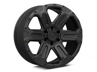 Black Rhino Wanaka Matte Black 6-Lug Wheel; 18x9; 12mm Offset (23-25 Canyon)