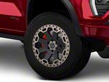 Black Rhino Warlord Matte Black with Machined Dark Tint Lip 6-Lug Wheel; 17x9; -12mm Offset (23-25 Canyon)