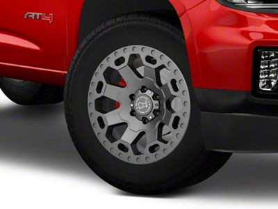 Black Rhino Warlord Matte Gunmetal 6-Lug Wheel; 18x9; 12mm Offset (15-22 Canyon)