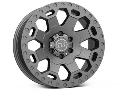 Black Rhino Warlord Matte Gunmetal 6-Lug Wheel; 18x8; 35mm Offset (23-25 Canyon)