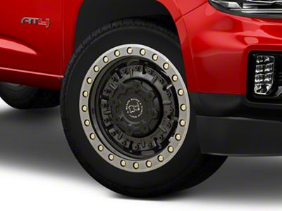 Black Rhino Abrams Gloss Gunblack with Machined Dark Tint 6-Lug Wheel; 20x9.5; 12mm Offset (15-22 Canyon)