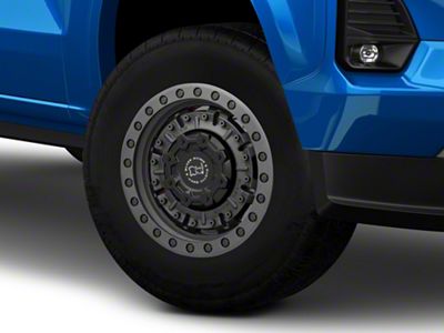Black Rhino Abrams Textured Matte Gunmetal 6-Lug Wheel; 17x8.5; -18mm Offset (23-25 Colorado)