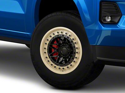 Black Rhino Alpha Matte Black with Sand Lip 6-Lug Wheel; 17x9; -12mm Offset (23-25 Colorado)