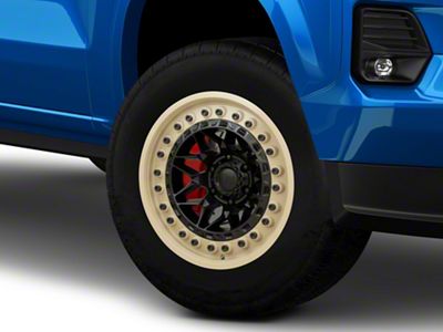 Black Rhino Alpha Matte Black with Sand Lip 6-Lug Wheel; 18x9; 0mm Offset (23-25 Colorado)