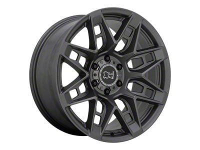 Black Rhino Caprock Matte Gunmetal 6-Lug Wheel; 17x8.5; 0mm Offset (23-25 Colorado)