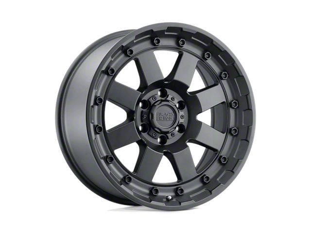 Black Rhino Cleghorn Matte Black 6-Lug Wheel; 17x8.5; 12mm Offset (15-22 Colorado)