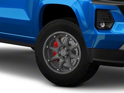 Black Rhino Glamis Matte Black 6-Lug Wheel; 17x9; -12mm Offset (23-25 Colorado)
