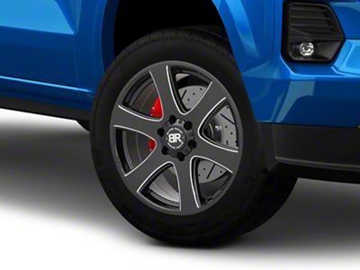 Black Rhino Haka Gloss Black Milled 6-Lug Wheel; 20x8.5; 45mm Offset (23-25 Colorado)
