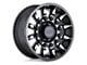 Black Rhino Mission Matte Black with Machined Tinted Spokes 6-Lug Wheel; 17x8.5; 0mm Offset (15-22 Colorado)