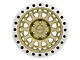 Black Rhino Primm Matte Gold with Machined Ring 6-Lug Wheel; 17x8.5; 0mm Offset (23-24 Colorado)